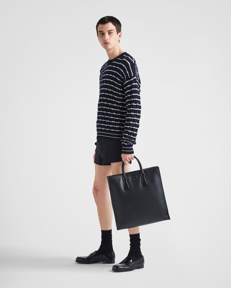 Prada Leather tote bag with shoulder strap outlook