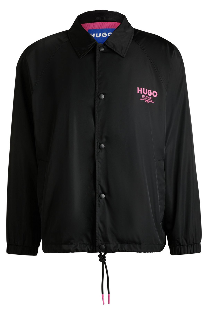 REGULAR-FIT WATER-REPELLENT COACH JACKET WITH LOGO PRINTS 1
