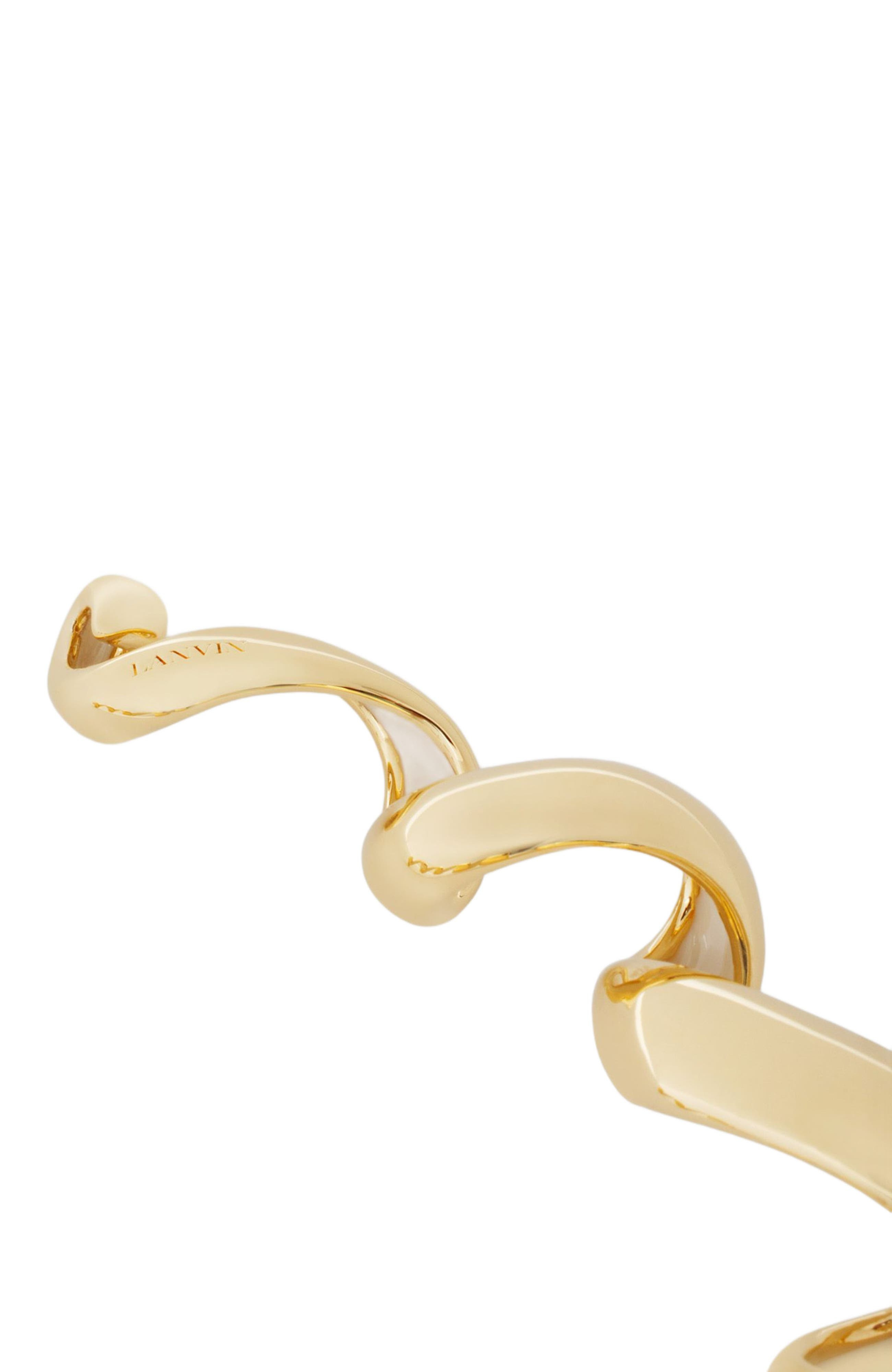 Lanvin MÉLODIE RIBBON NECKLACE in Gold/moon at Nordstrom - 3