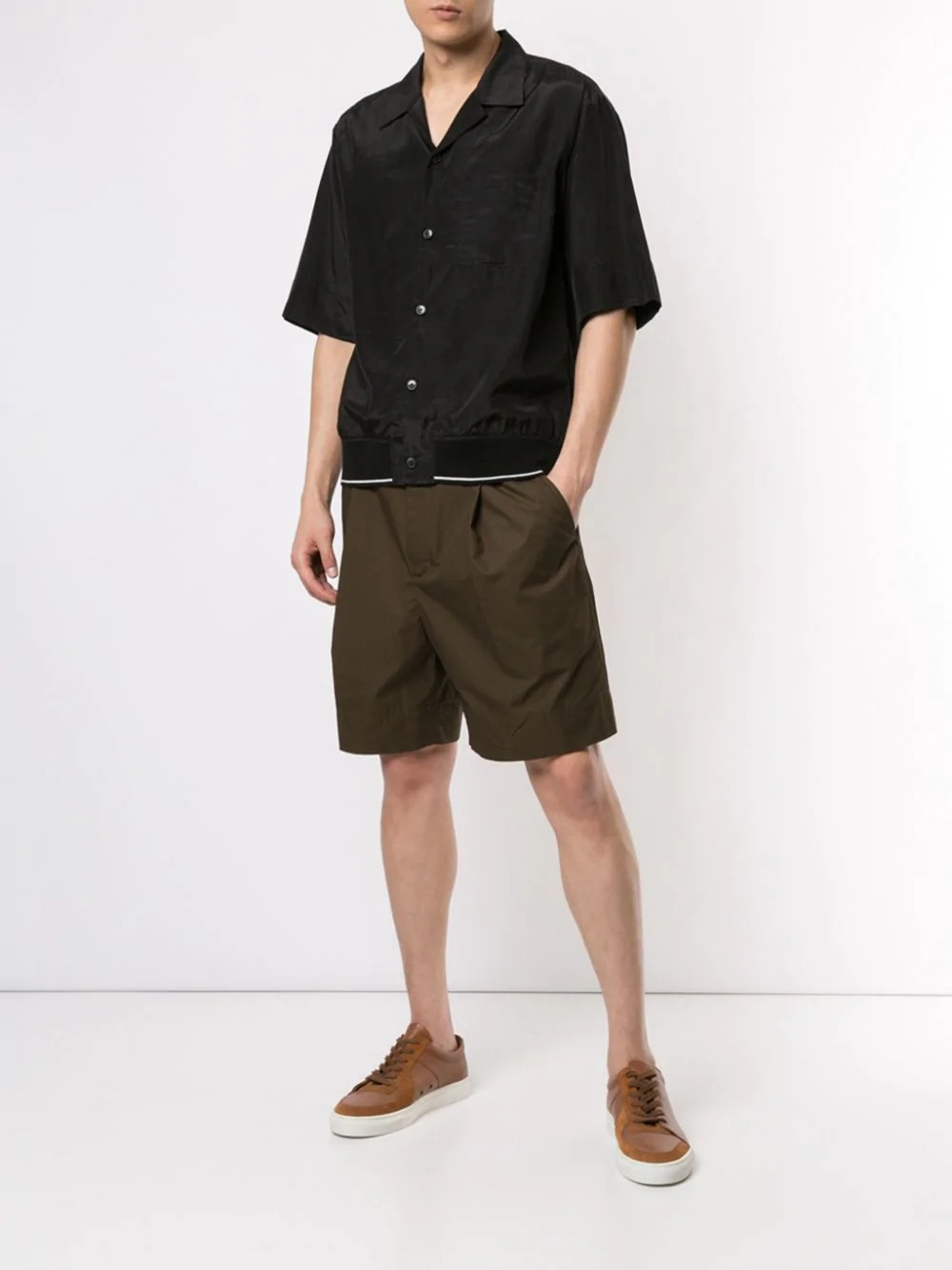 Ribbed-Hem Souvenir Shirt - 2