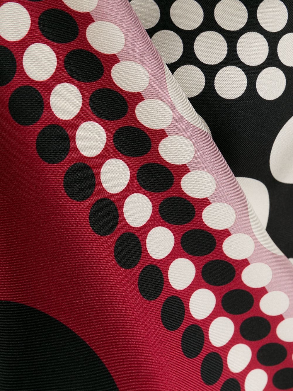 long-sleeve polka-dot dress - 7