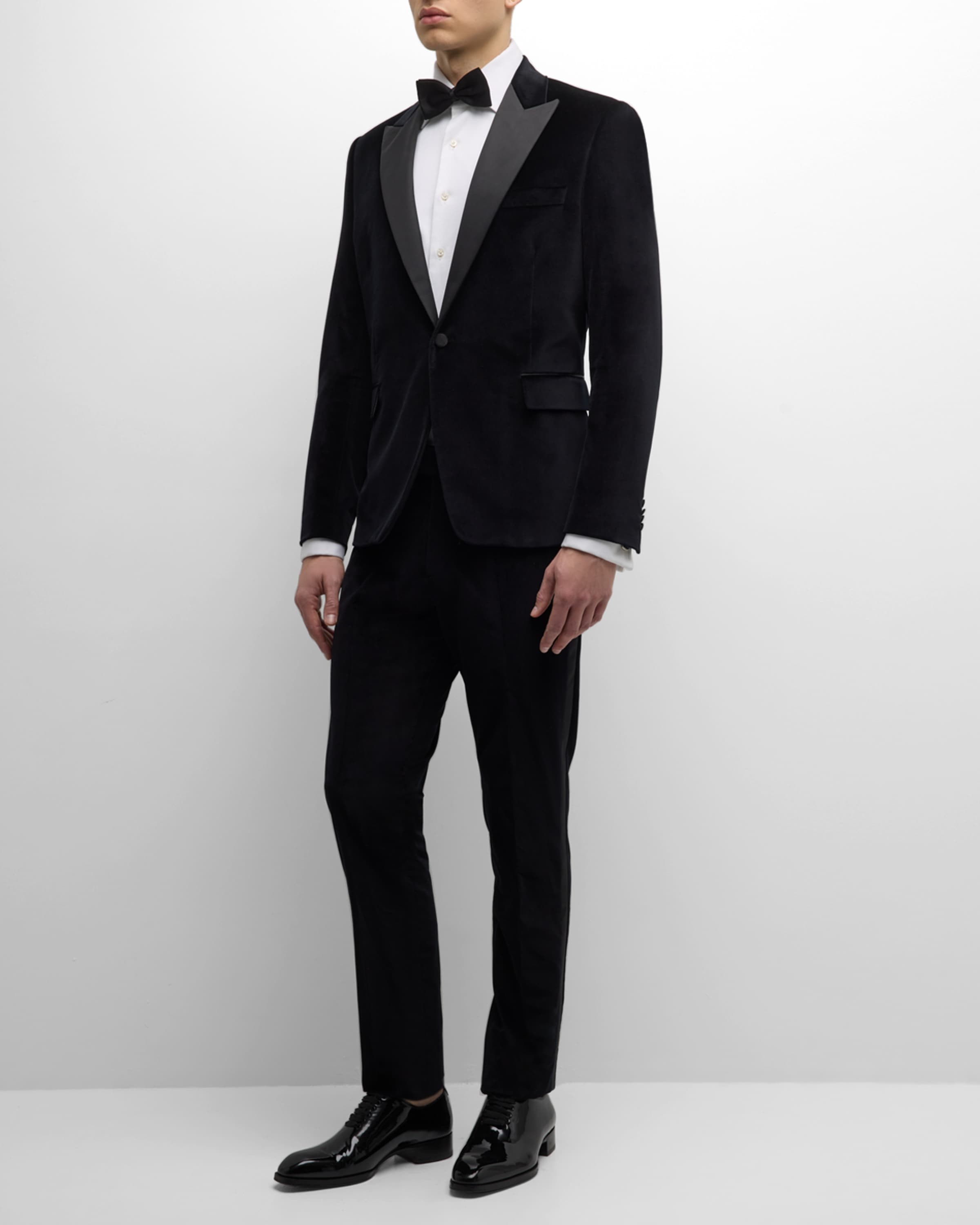 Men's Velvet Tuxedo Suit - 1
