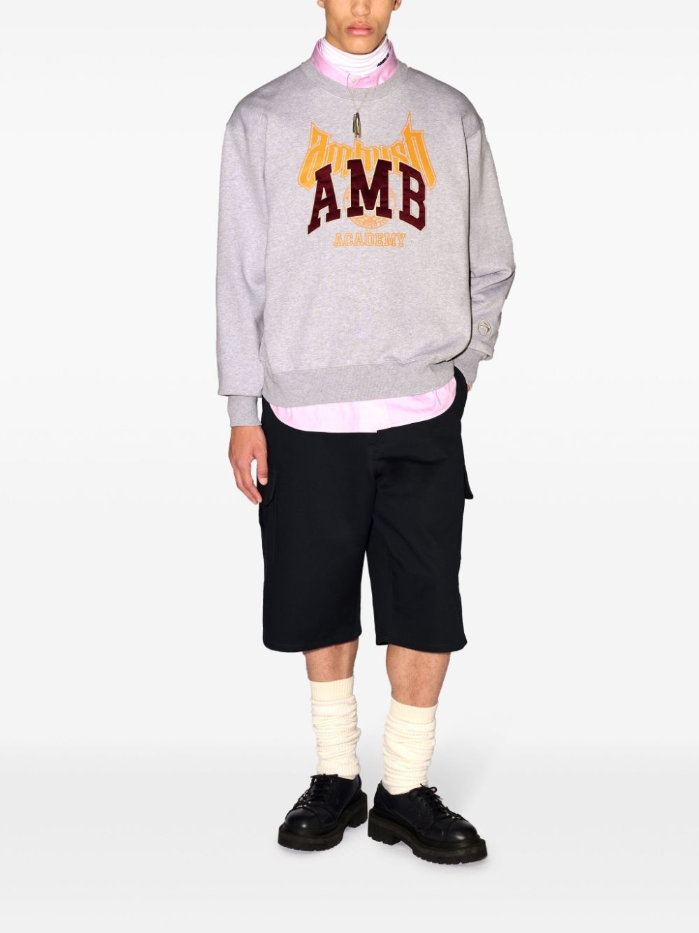 logo-appliquÃ© sweatshirt - 2