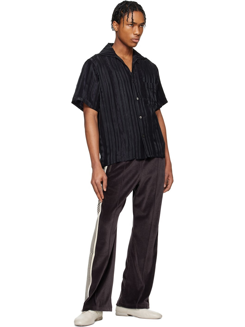 NEEDLES Black & Purple Italian Collar Shirt outlook