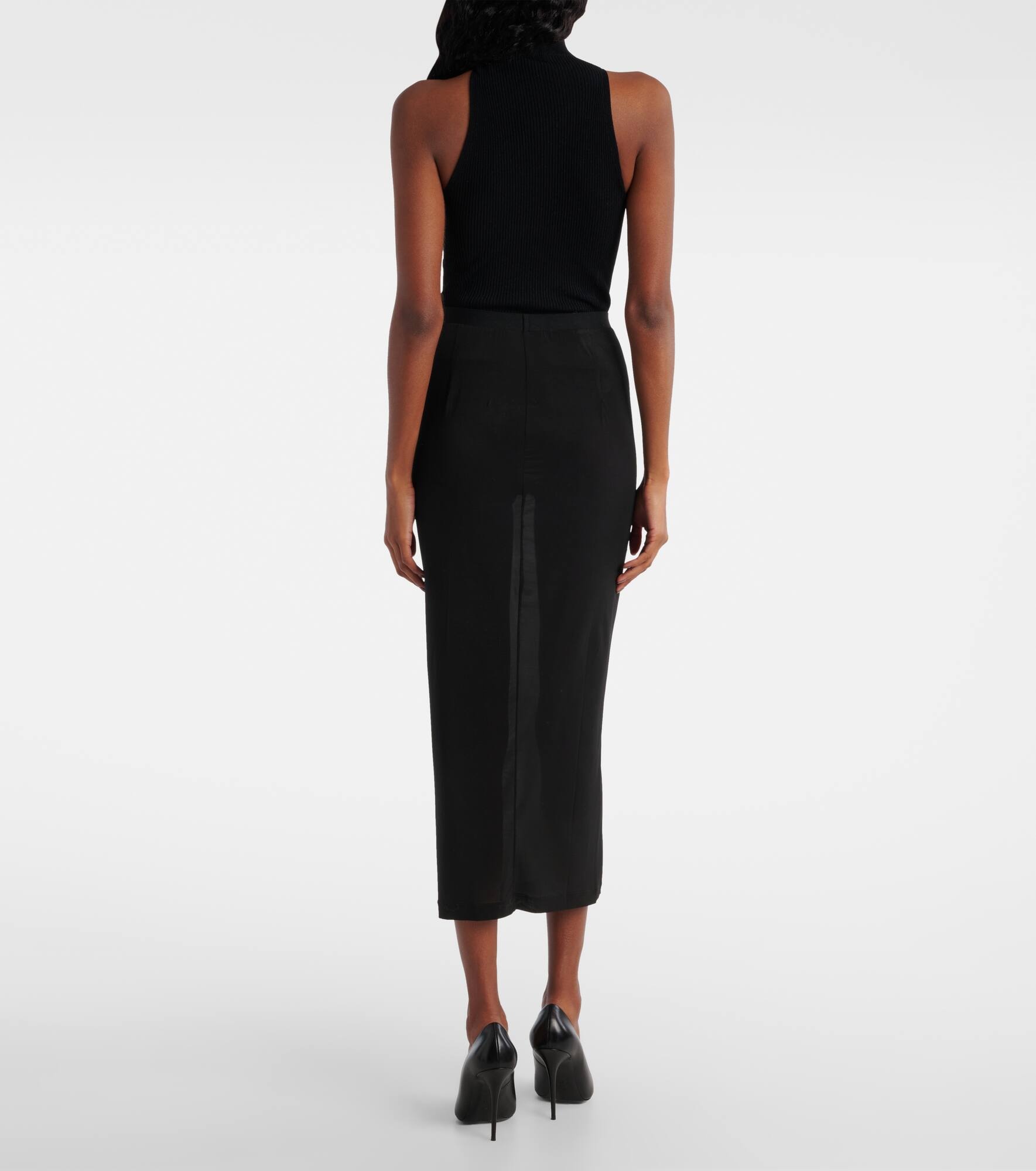 Sheer midi skirt - 3