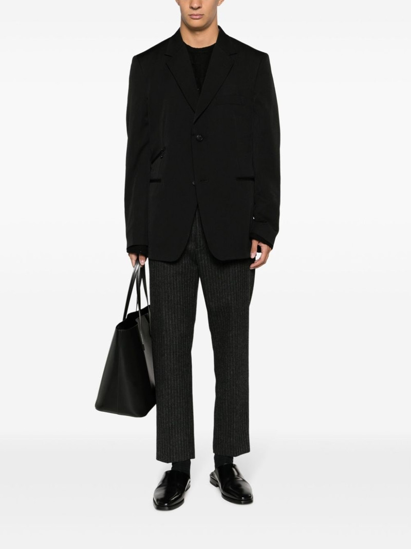 Yohji Yamamoto single-breasted wool blazer outlook