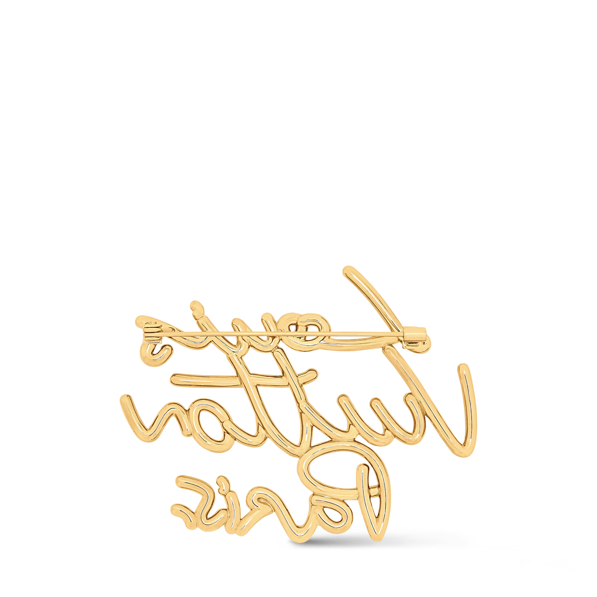 LV Script Brooch - 2