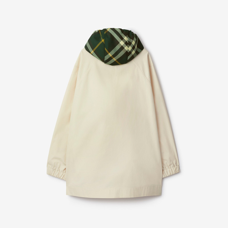 체크 후드 Gabardine Parka 5