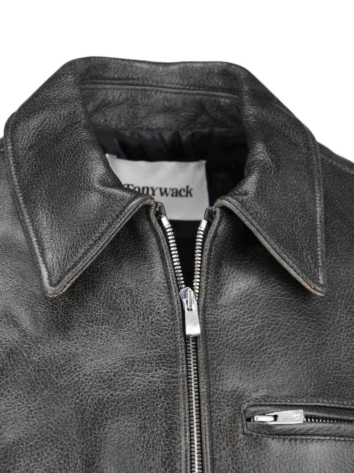 CALF LEATHER JACKET - 4