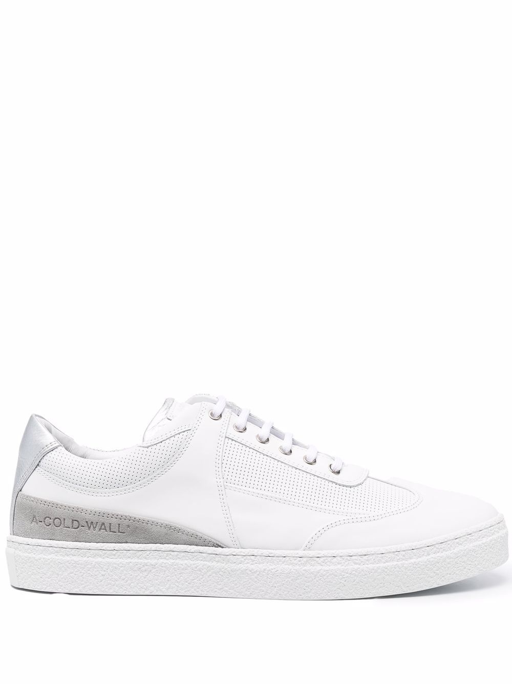 low-top panelled sneakers - 1