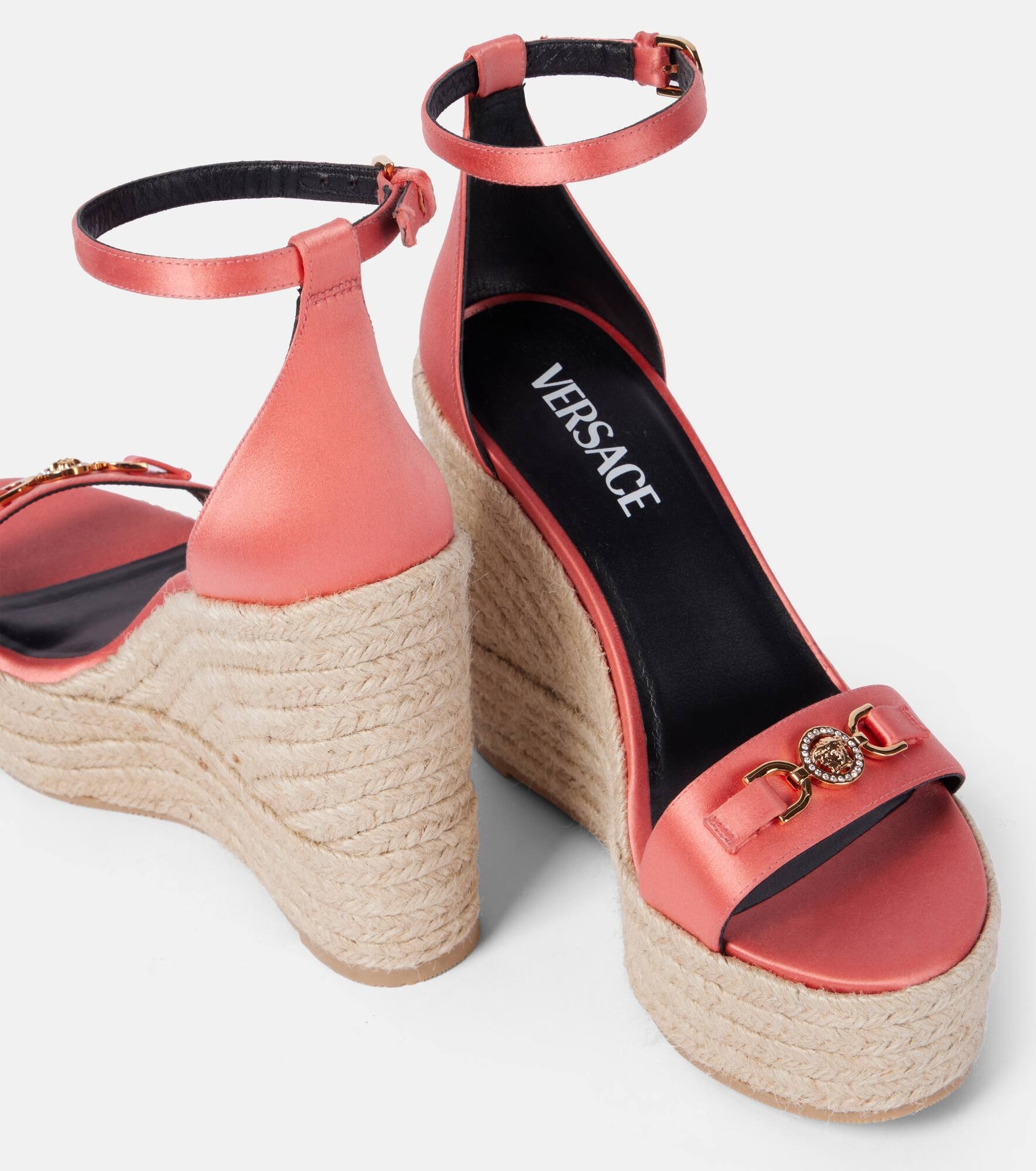 Medusa '95 satin espadrille wedges - 6