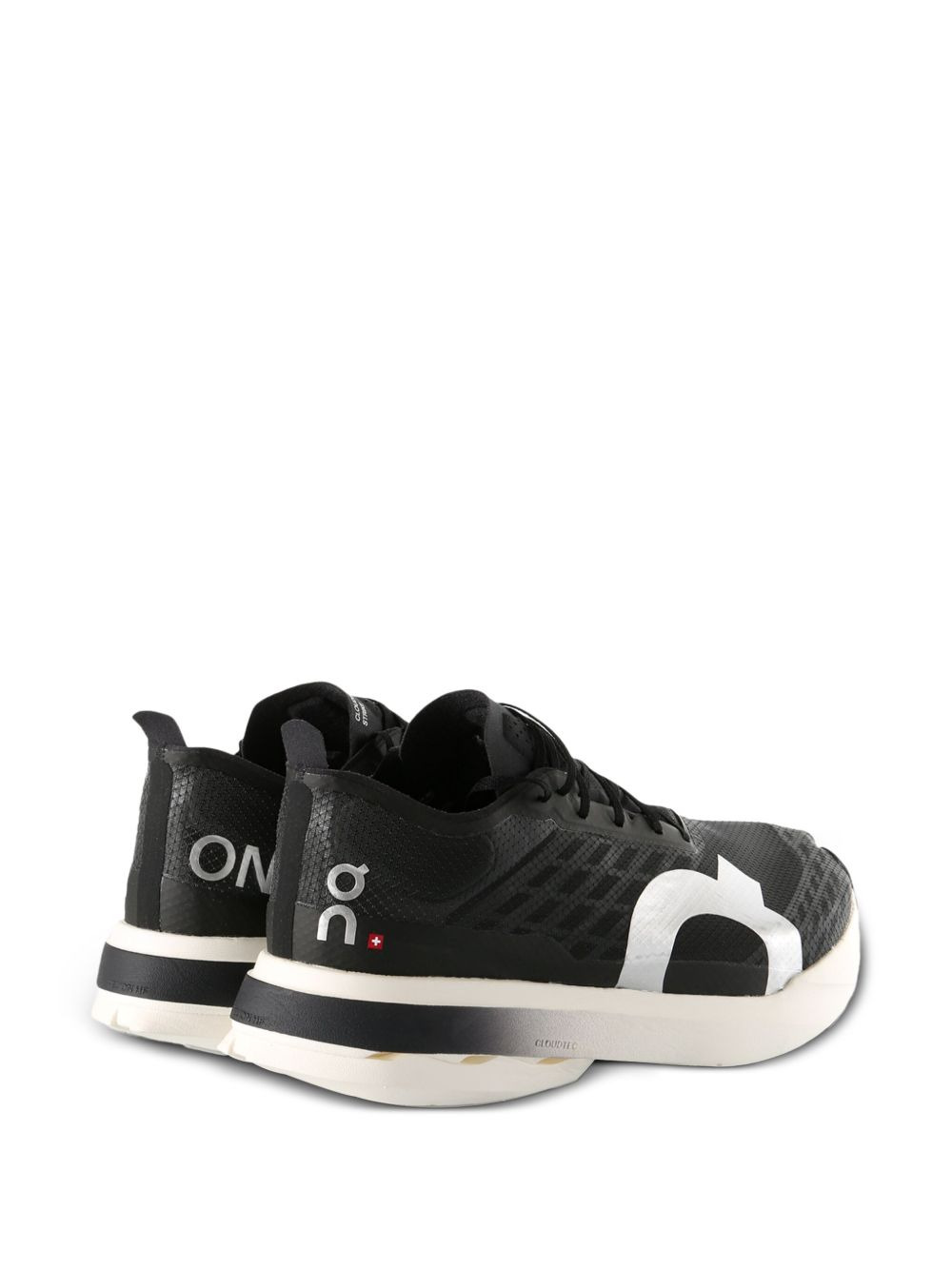 low-top lace-up sneakers - 3