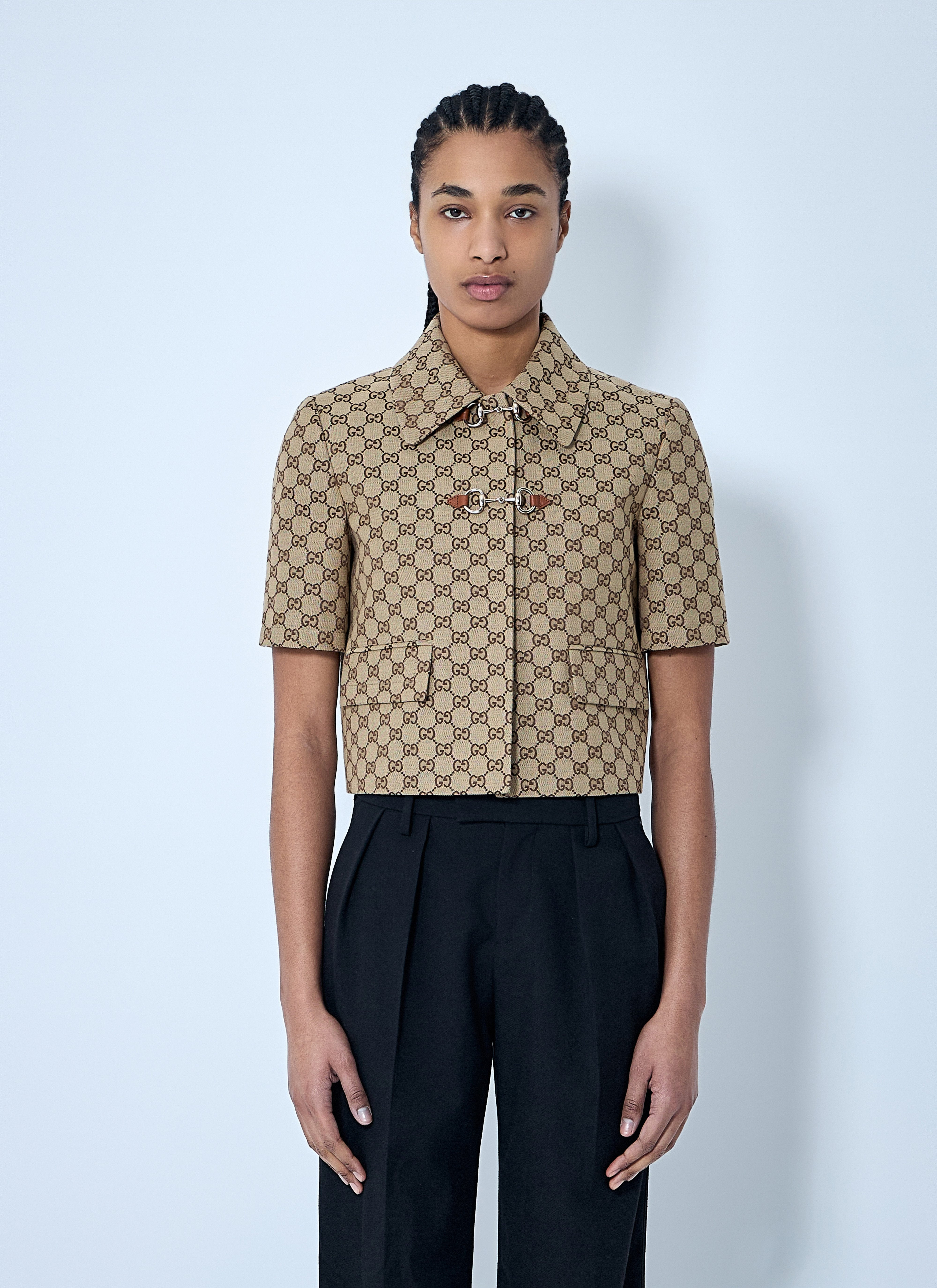 Gucci Women Gg Canvas Jacket - 1