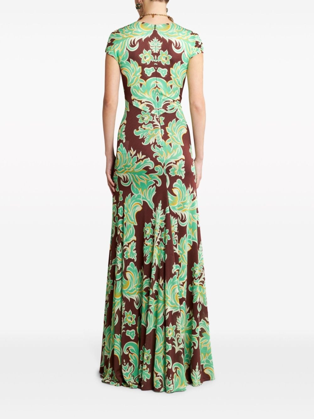 graphic-print jersey dress - 3
