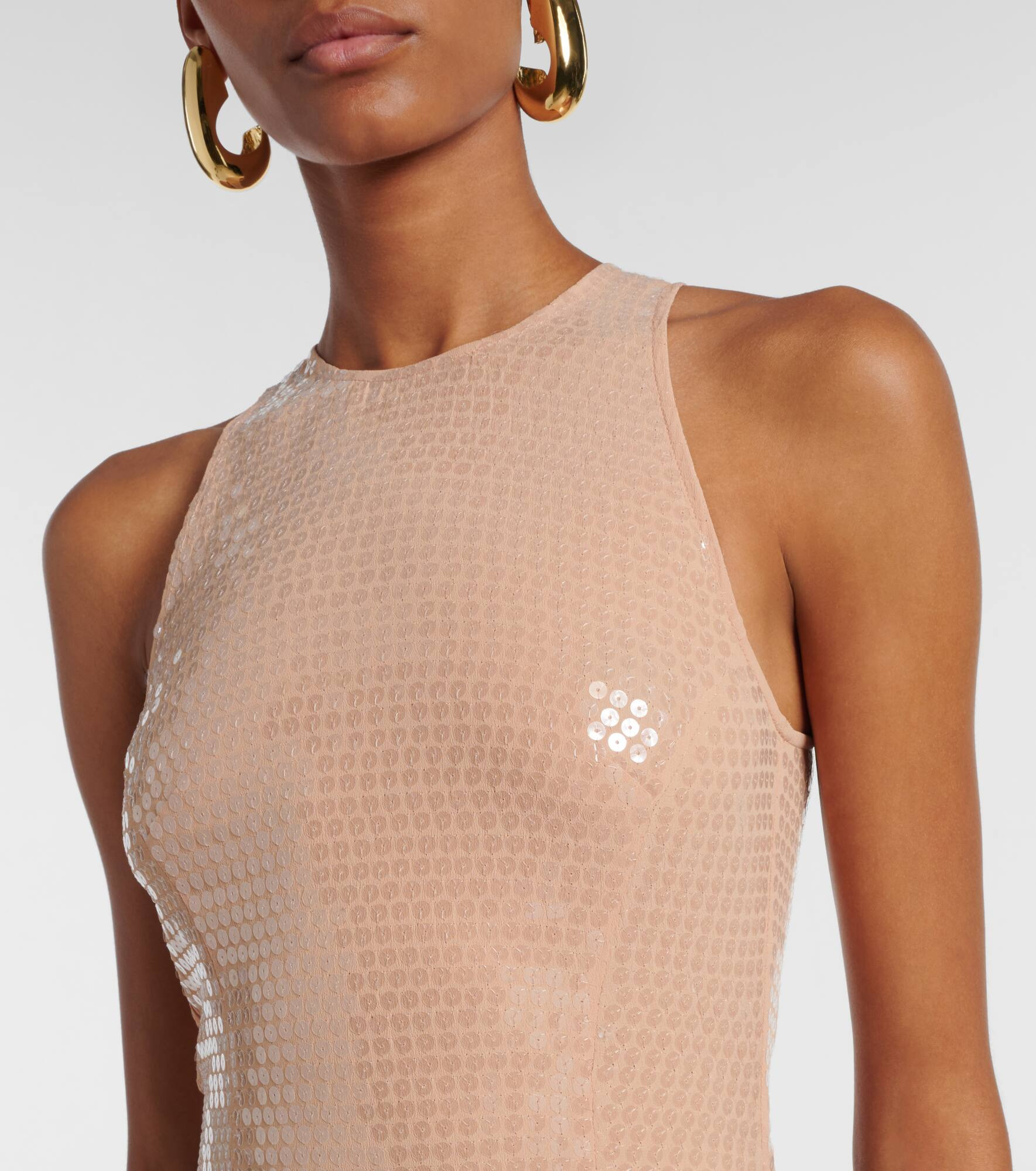 Sequined crêpe gown - 5