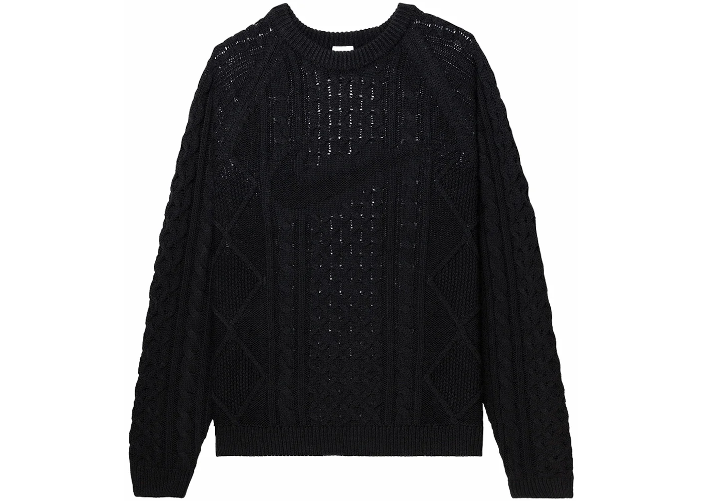 Nike Cable Knit L/S Sweater (Asia Sizing) Black - 1