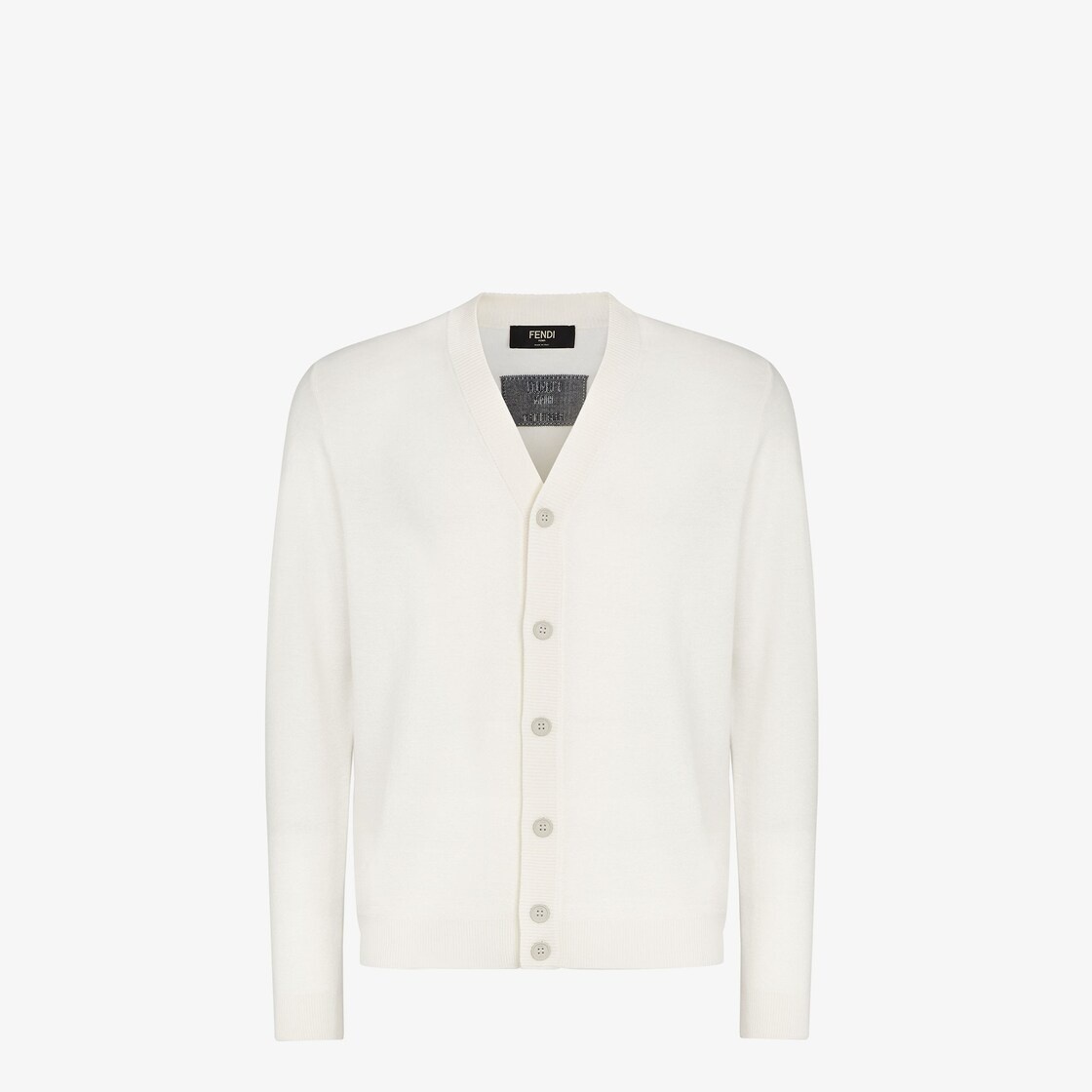 White cashmere cardigan - 1