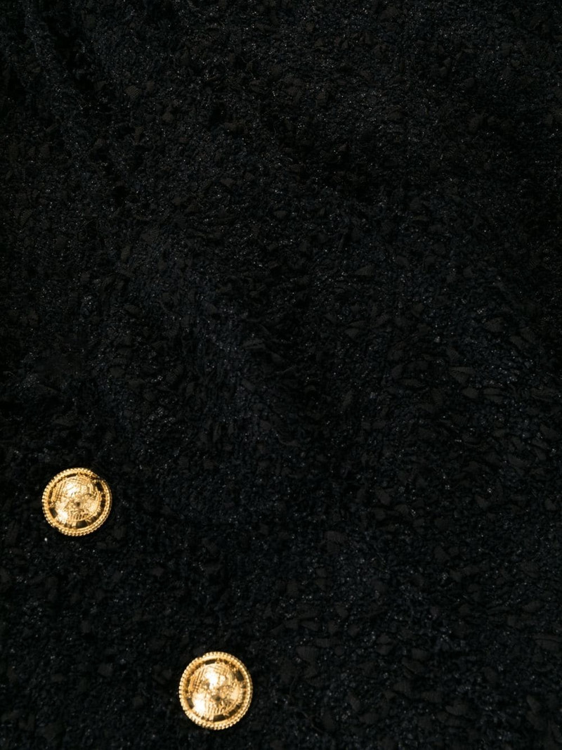 button-embellished tweed minidress 6