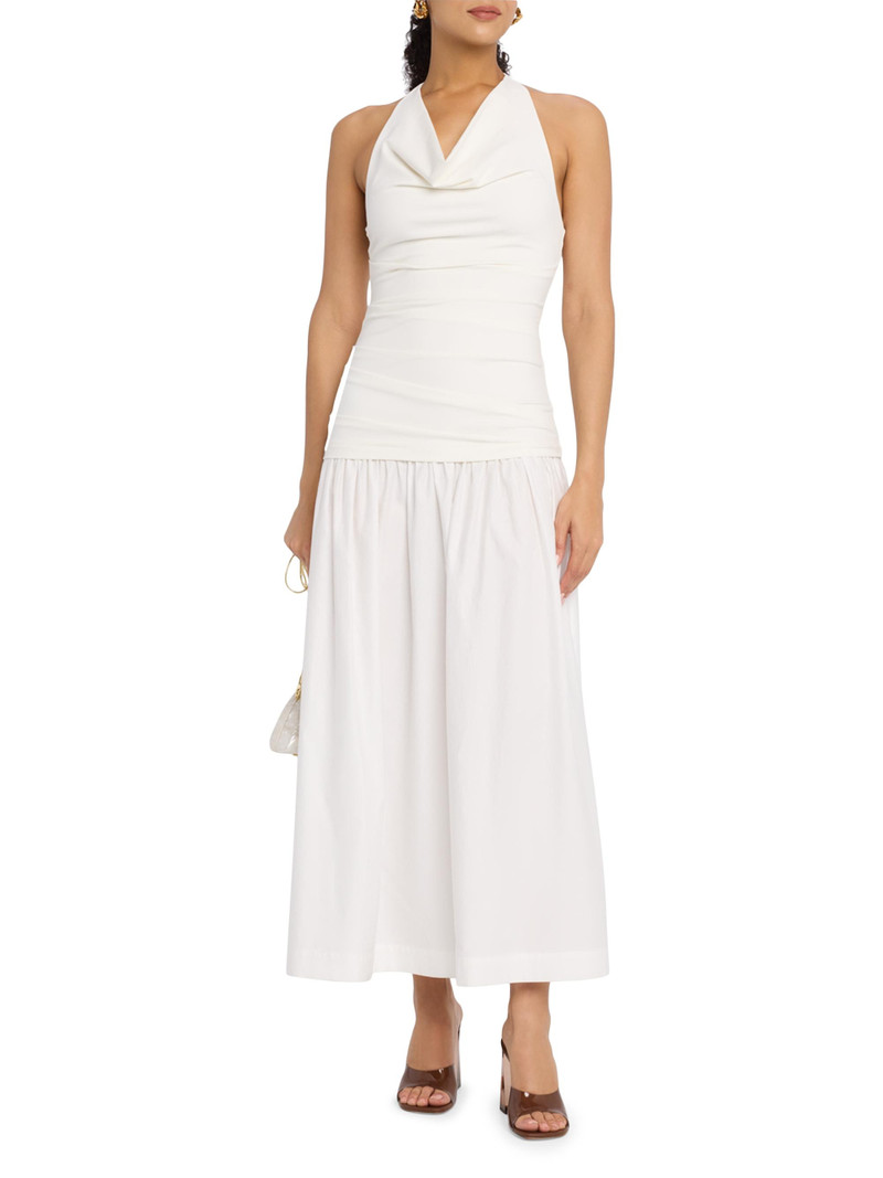 Women's Ariya Ruched Maxi Dress - Ivory 3
