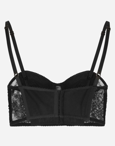 Dolce & Gabbana Lace balconette corset with straps outlook