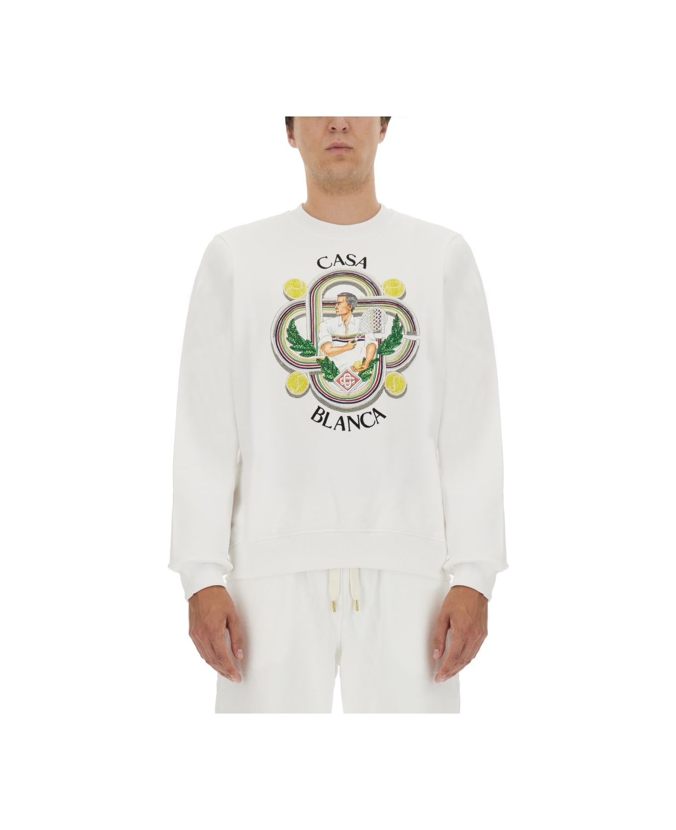 Cotton Logo Sweatshirt - 1