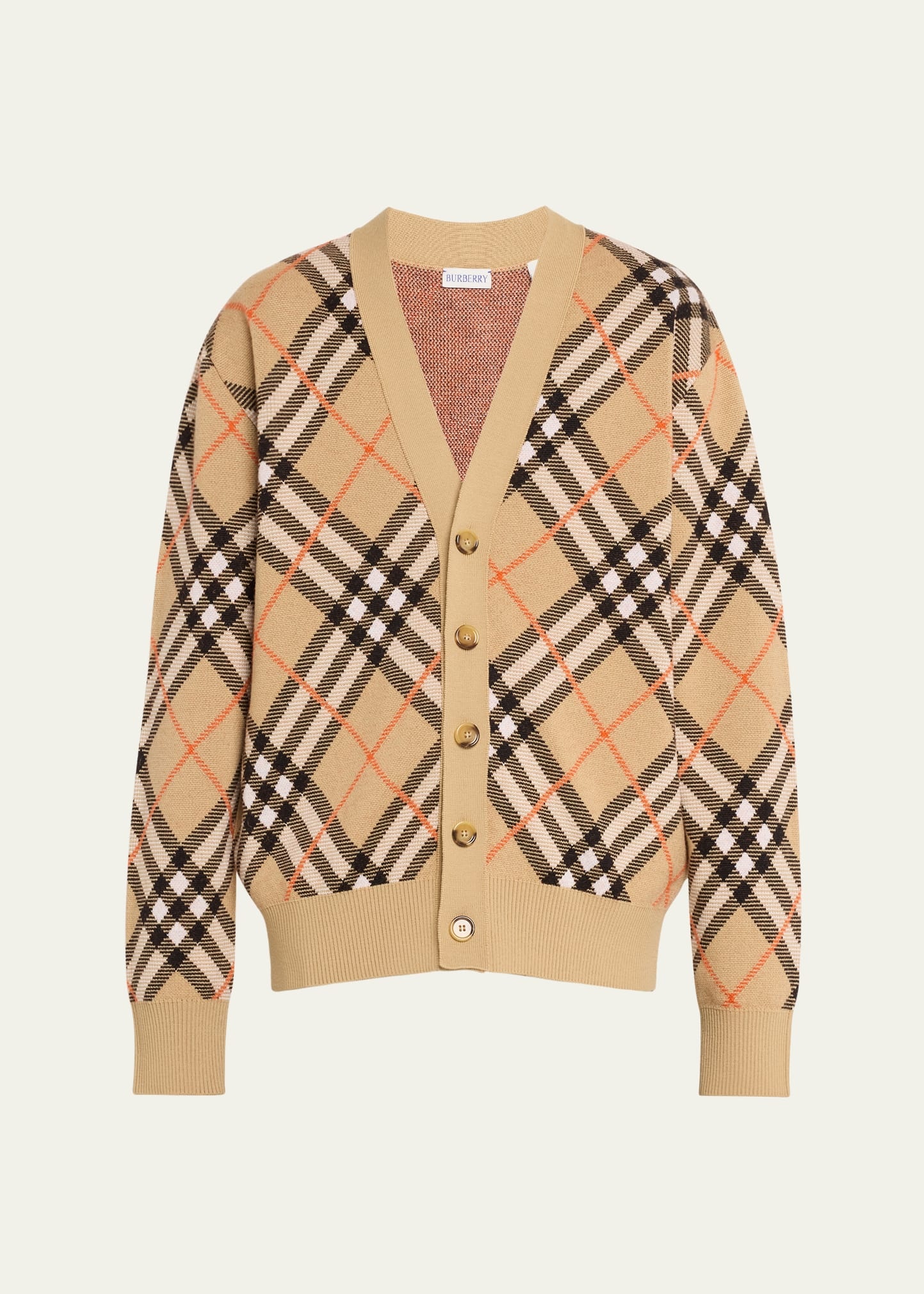 Men's Vintage Check Cardigan - 1