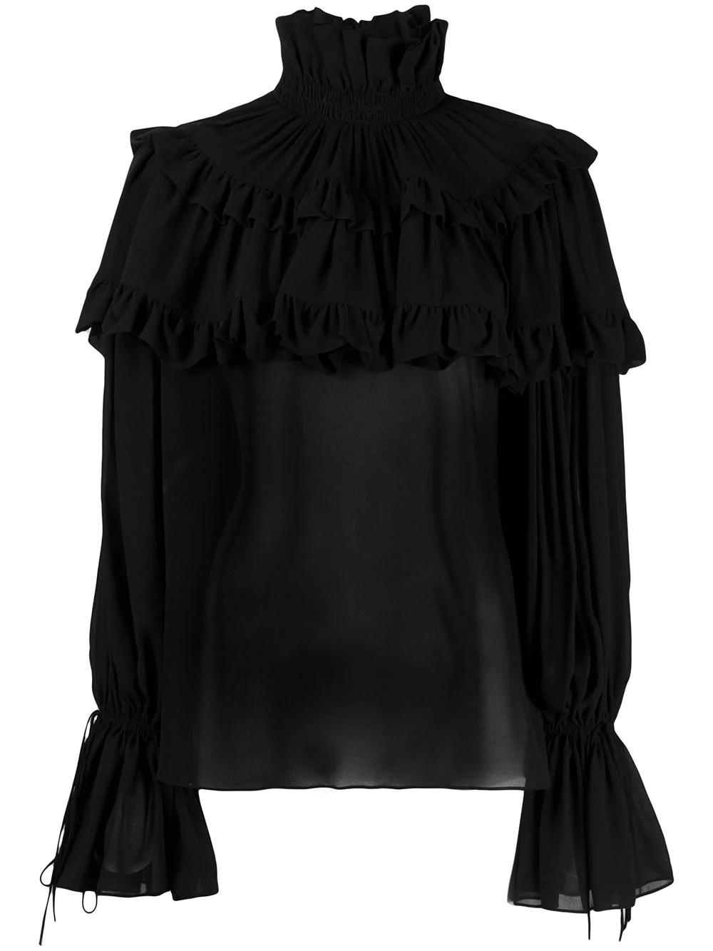 tiered ruffle blouse - 1