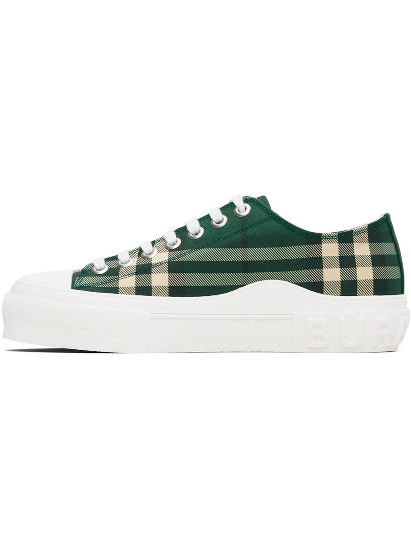 Burberry Green Check Sneakers outlook