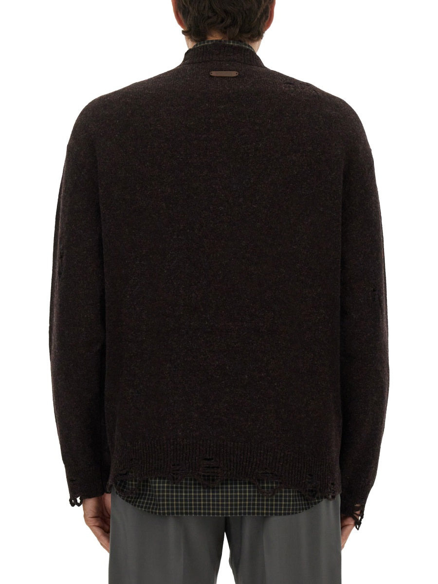 Moschino Men Shetland Wool Pullover - 3