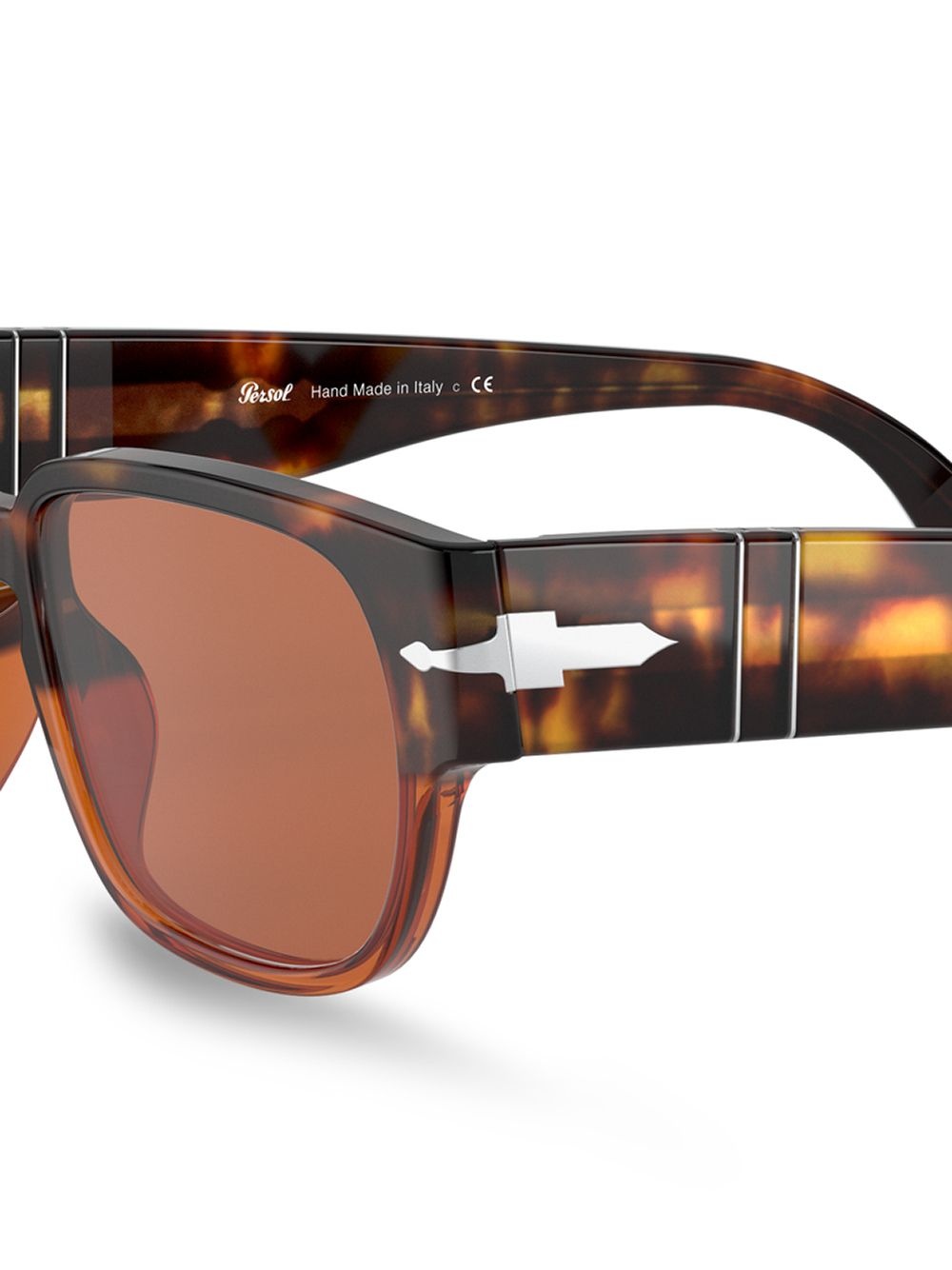 tortoiseshell-effect square-frame sunglasses - 3