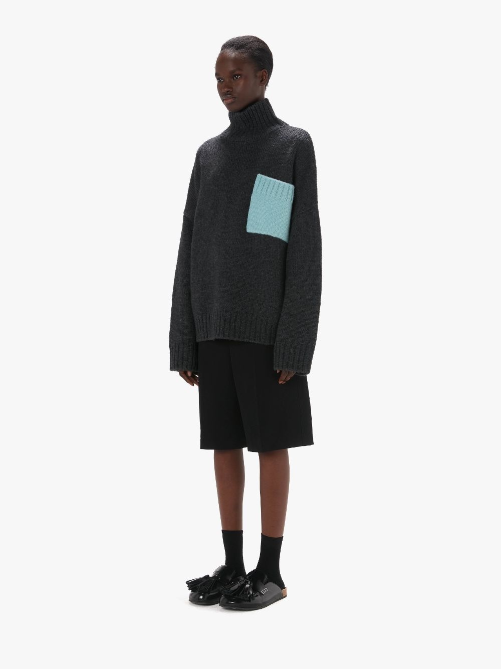 PATCH POCKET TURTLENECK SWEATER - 4