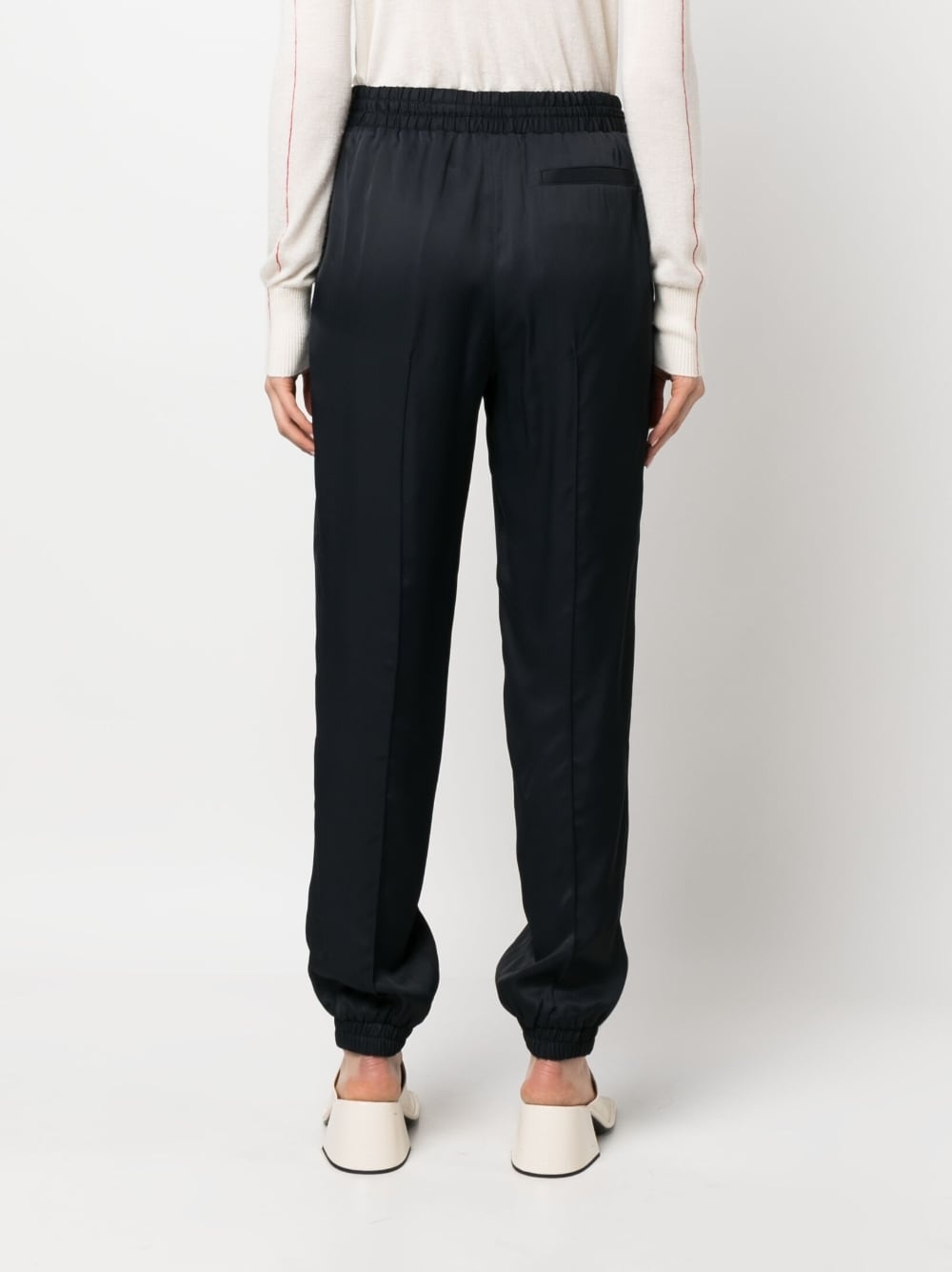 drawstring tapered trousers - 4