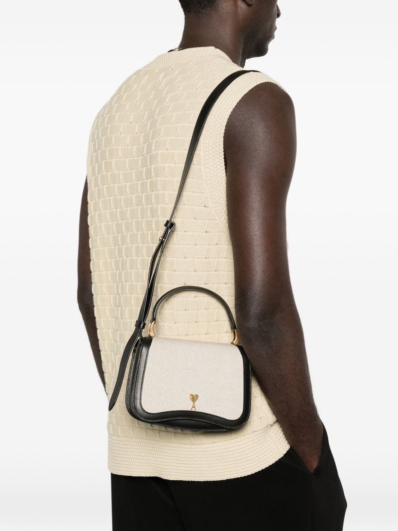 AMI Paris top handle detail tote bag outlook