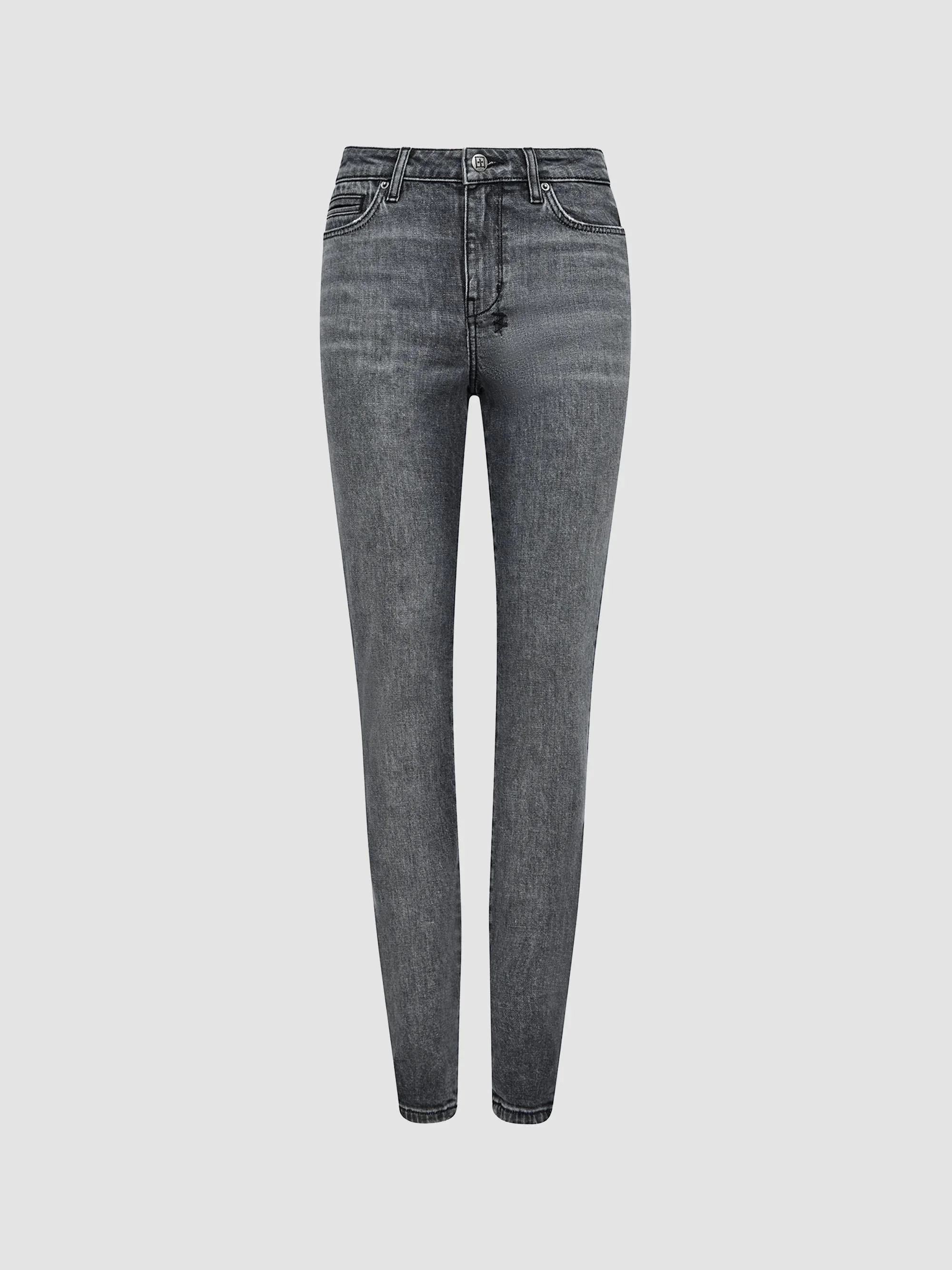 Women's The Moss Low-Rise Skinny Jeans - Grey - 1