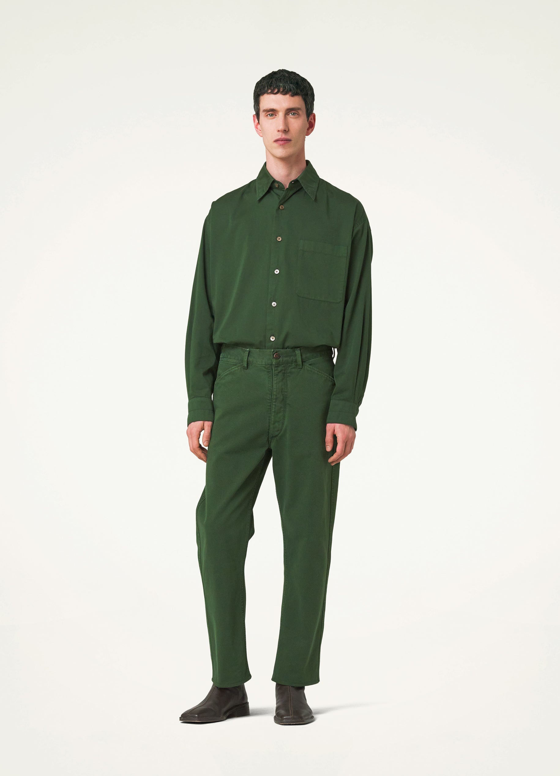 CURVED 5 POCKET PANTS - 3