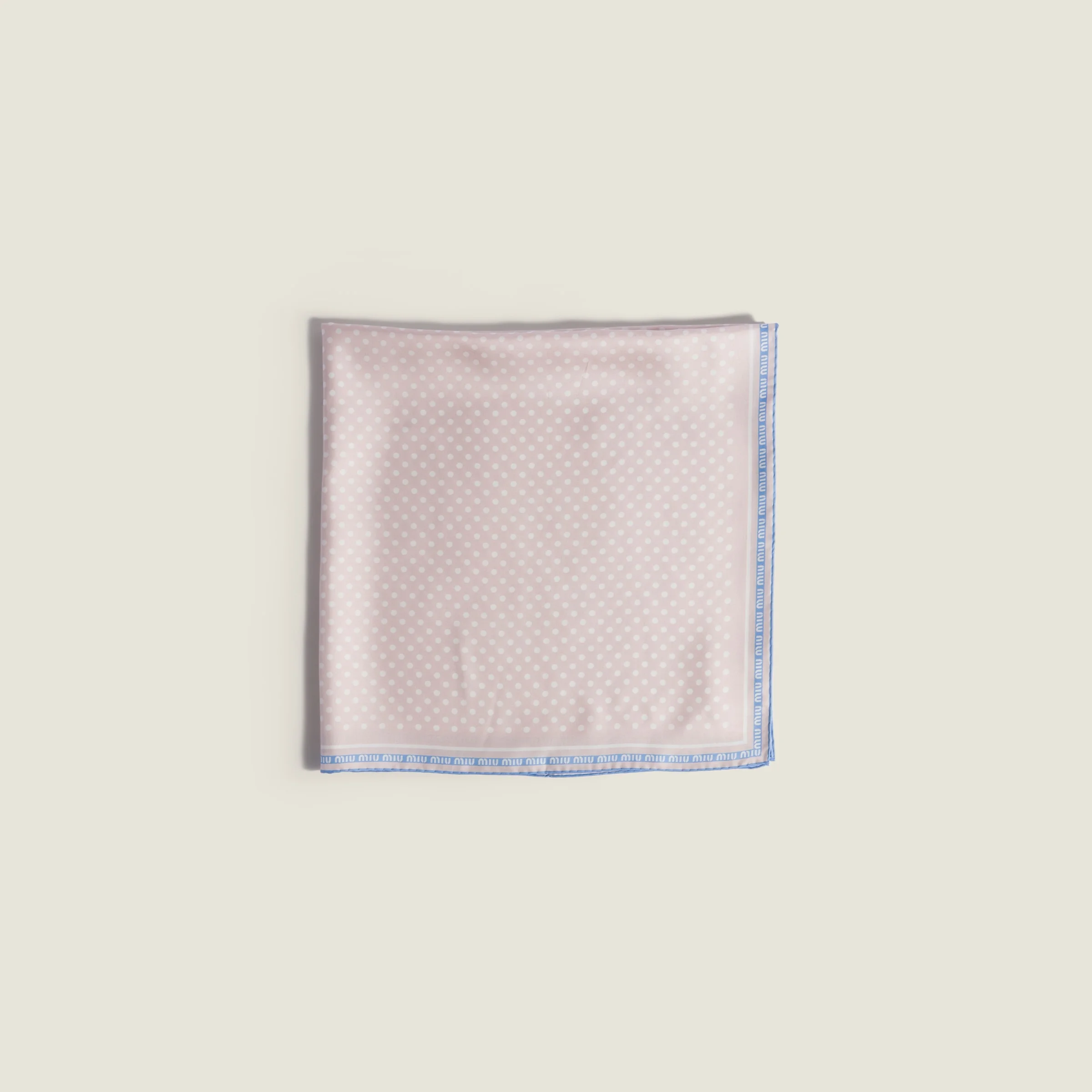 Printed twill scarf - 1