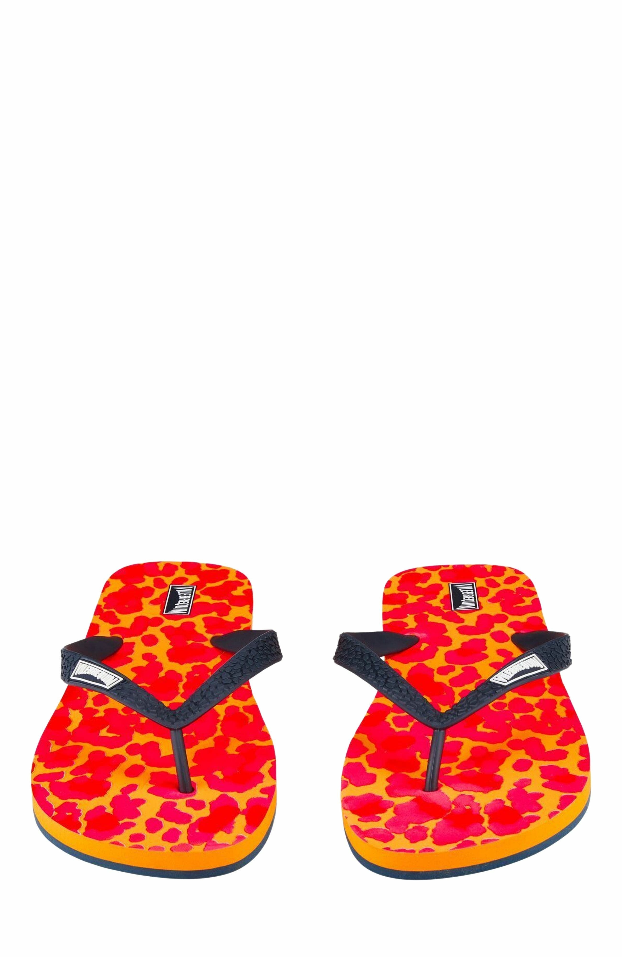 Vilebrequin Women's New Leopard Beach Flip Flops in Abricot at Nordstrom - 2