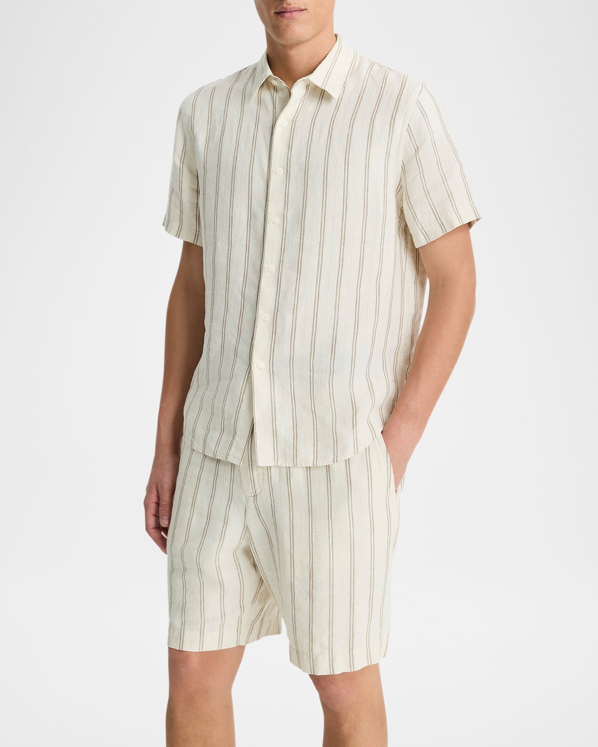 Men's Classic Striped Sport Shirt - 4