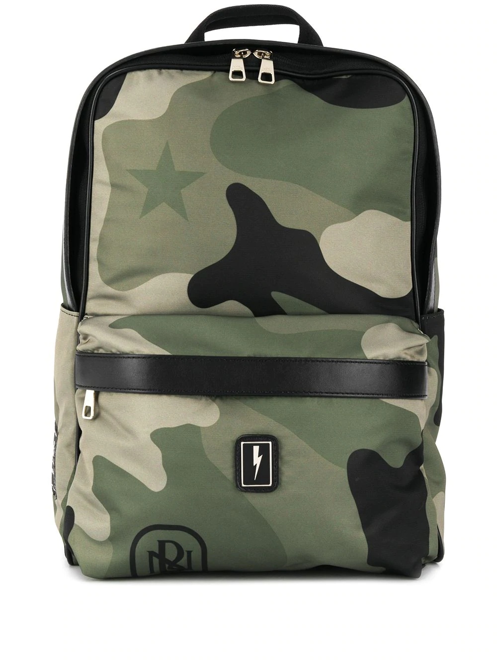 logo patch backpack - 1