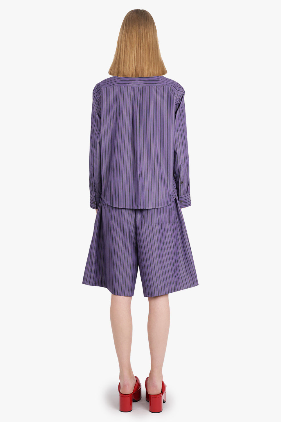 POMY STRIPE LONG LENGTH SHORT | PURPLE STEEL - 4