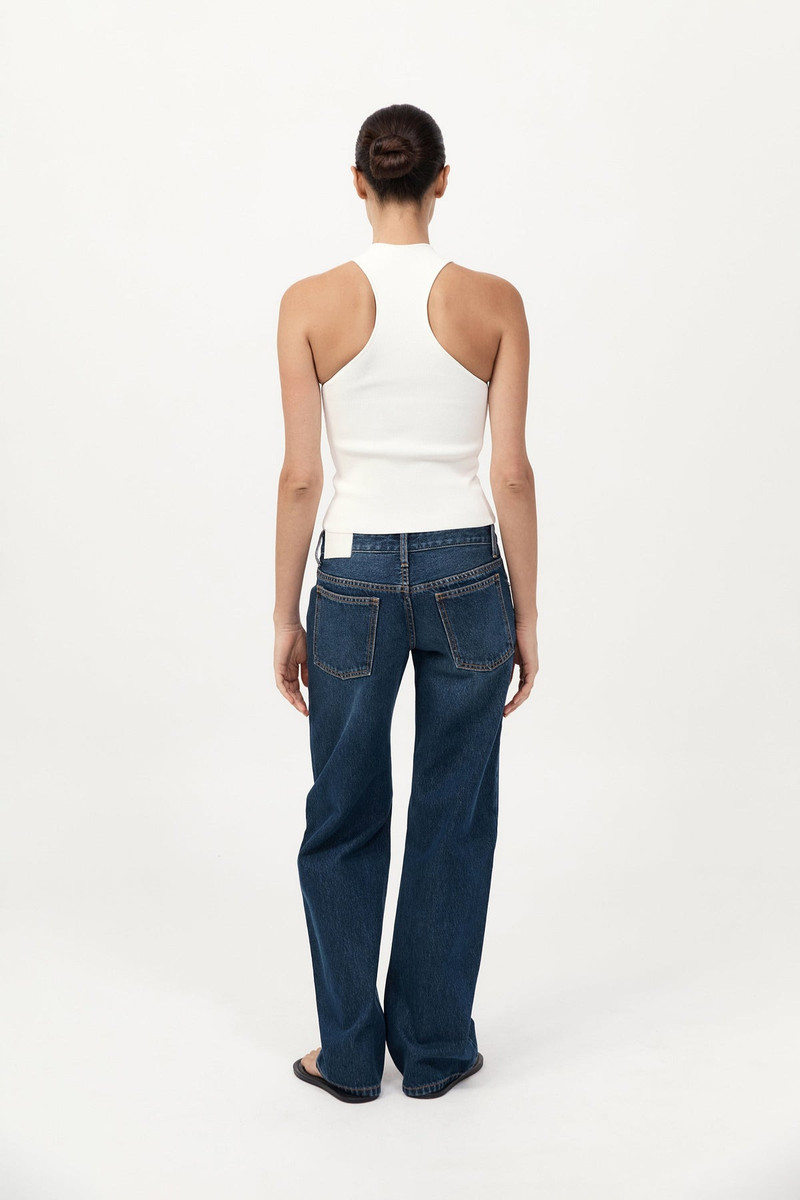 90s Low Rise Jeans - Dark Indigo 5