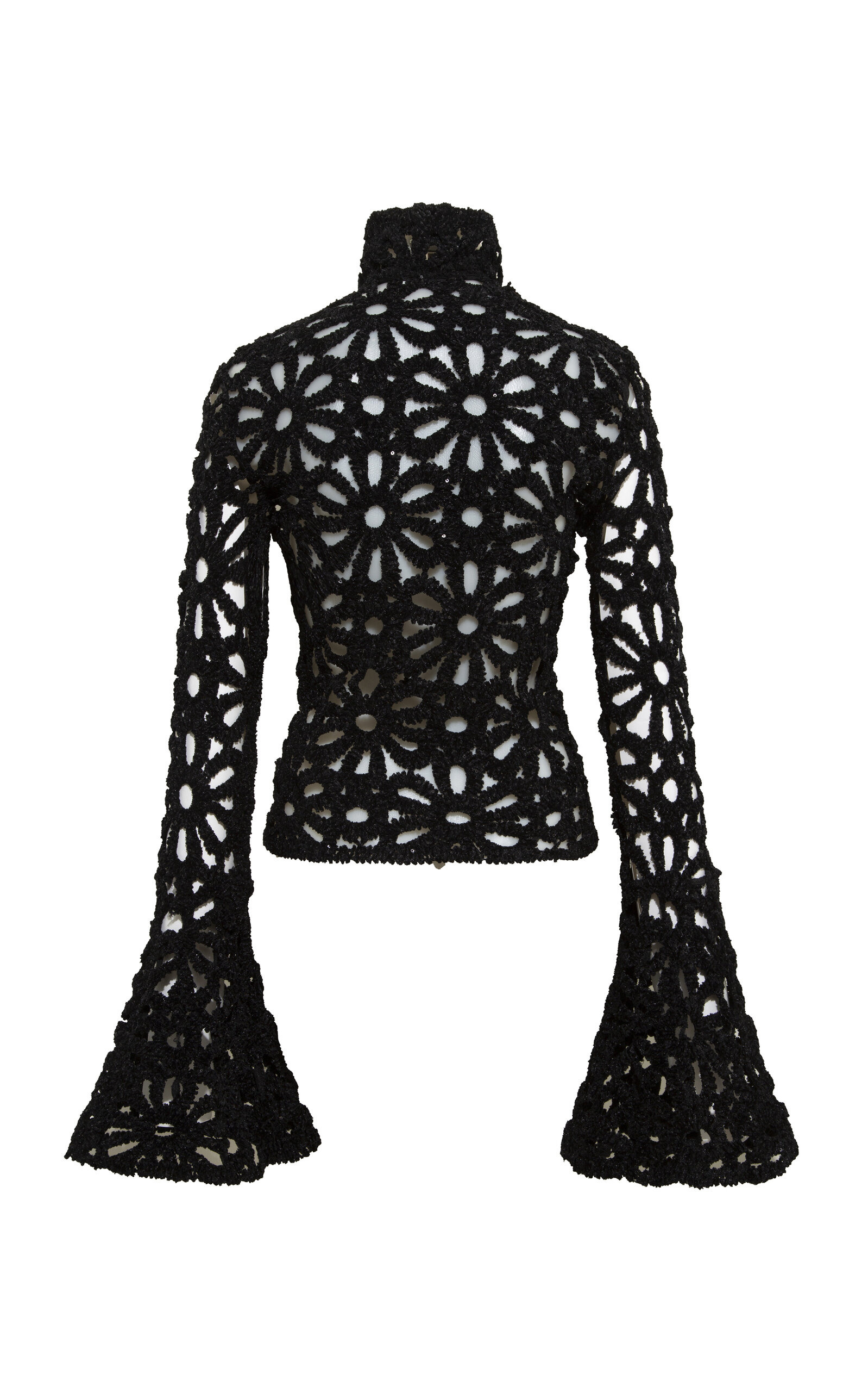 Jun Embroidered Zip-Up Top black - 5