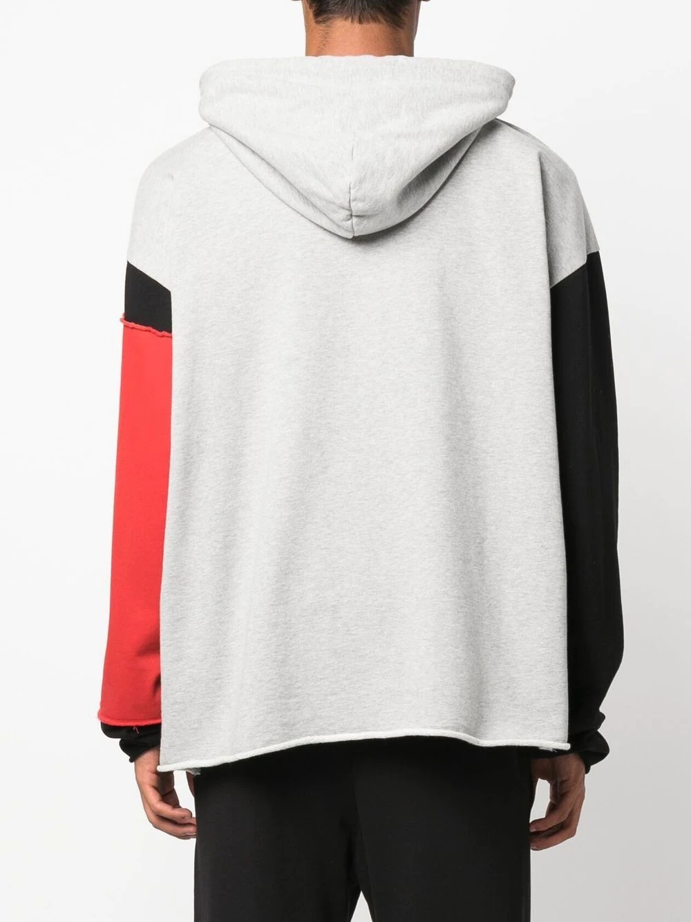 drawstring colour-block hoodie - 4