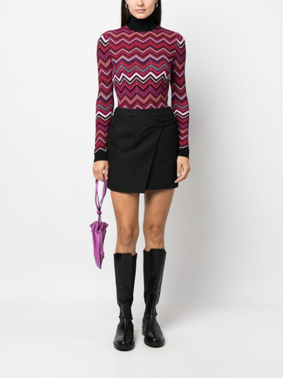 Missoni zigzag crochet-knit jumper outlook