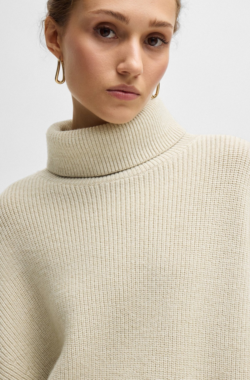 RIBBED ROLLNECK SWEATER IN WOOL 5
