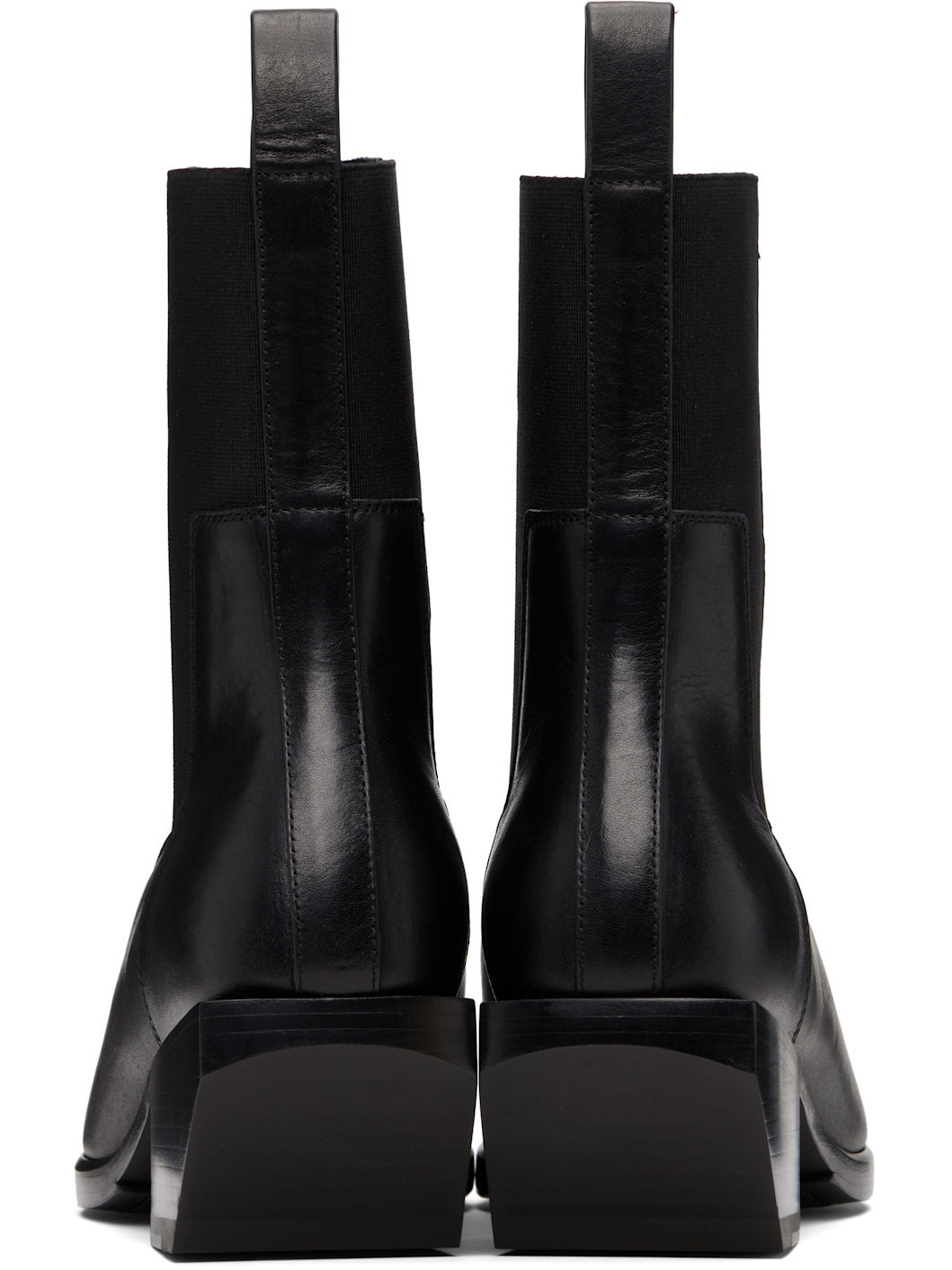 Black Concordians Heeled Sliver Chelsea Boots - 2