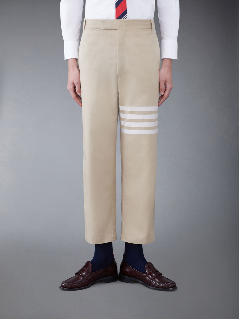 Cotton 4-Bar Straight Leg Trouser 1