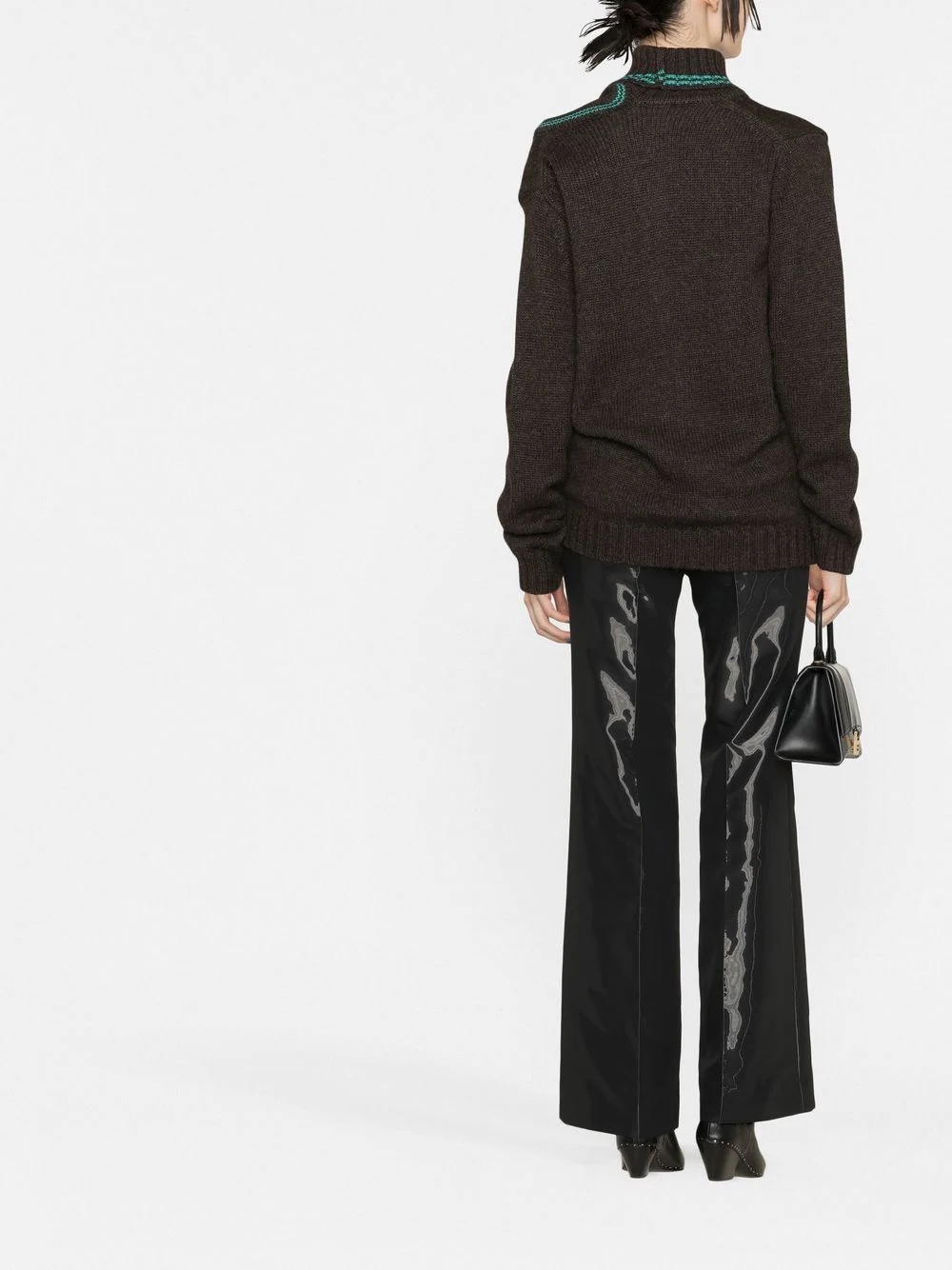 double-neck knitted jumper - 4