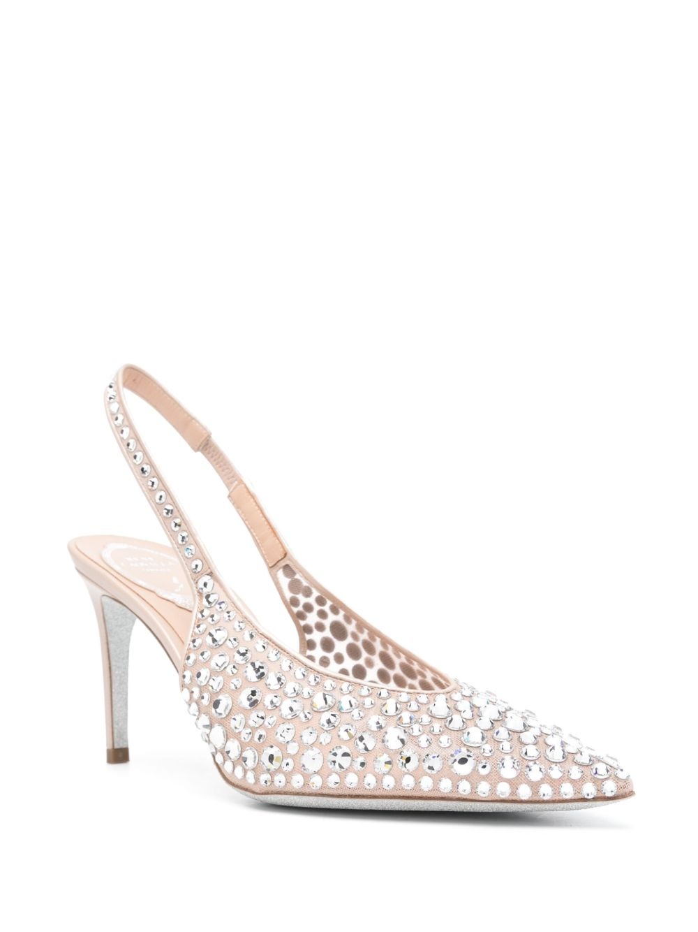 80mm rhinestone-embellished pumps - 2