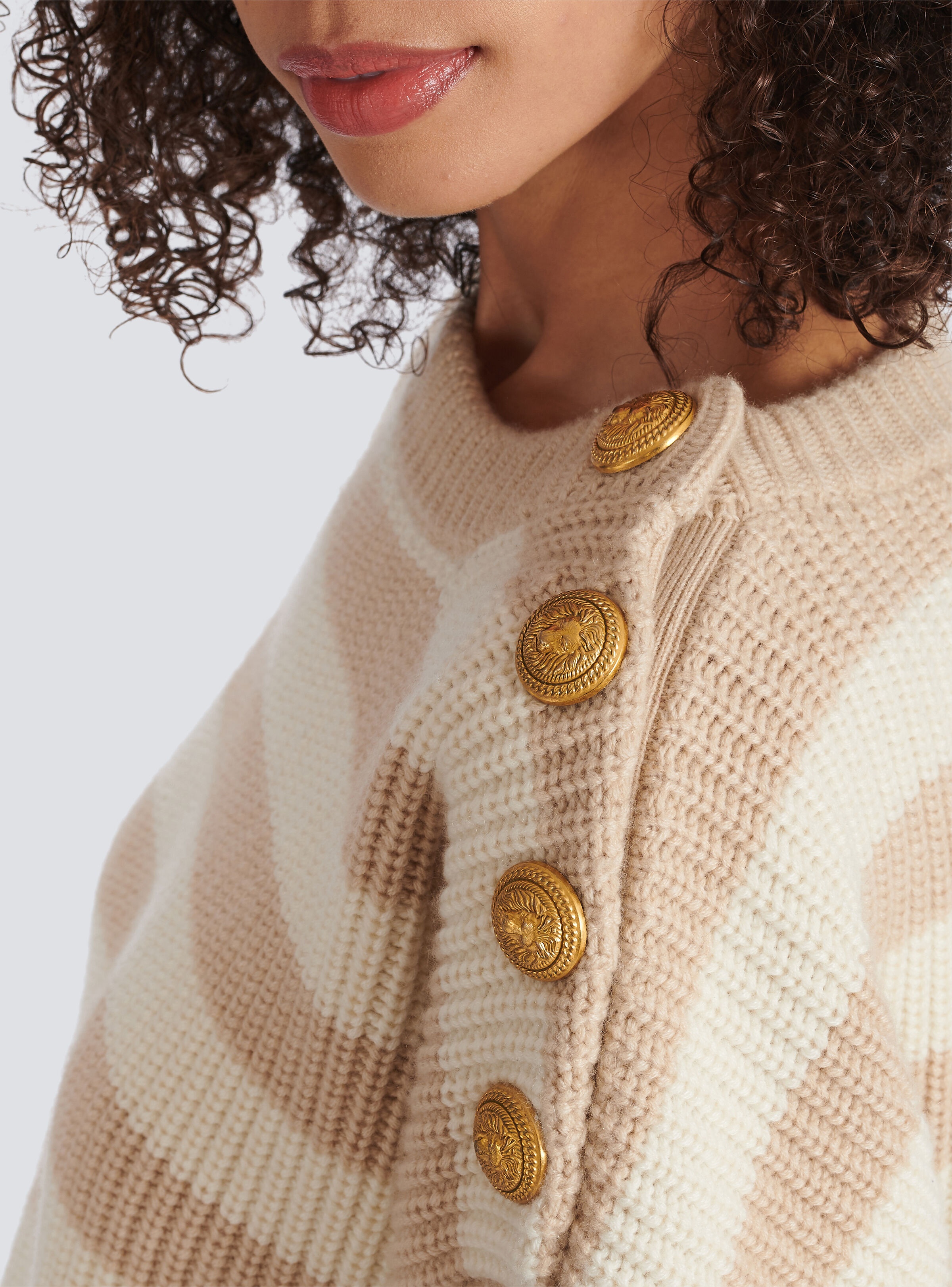 Striped cashmere jumper - 7